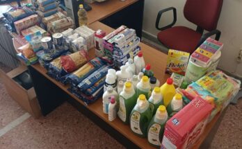 Δωρεά τροφίμων από το Τμήμα Λογιστικής και Πληροφοριακών Συστημάτων του ΔΙΠΑΕ