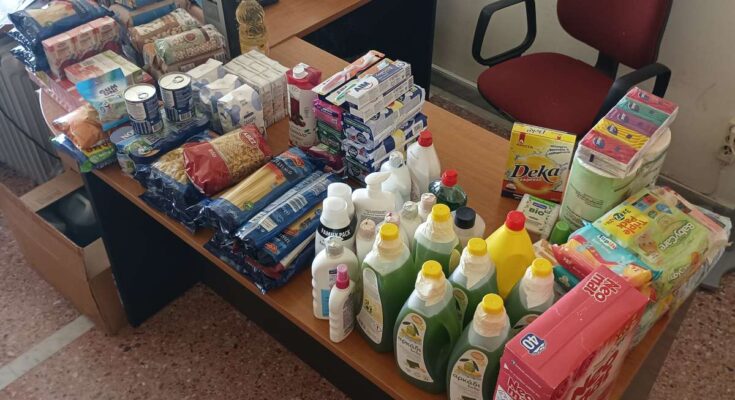 Δωρεά τροφίμων από το Τμήμα Λογιστικής και Πληροφοριακών Συστημάτων του ΔΙΠΑΕ